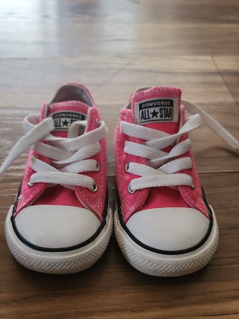 Converse Kids Pink Canvas Low-Top Sneakers - Picture 2 of 5